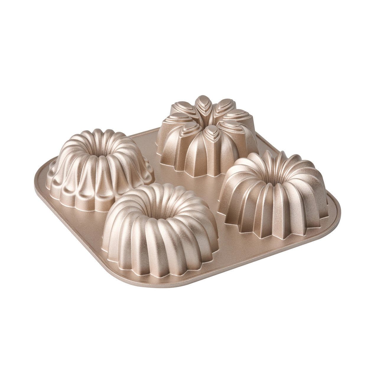 BAKEMASTER Assorted Mini Fluted Ring Cake Pan, 24 x 24 x 4.5cm