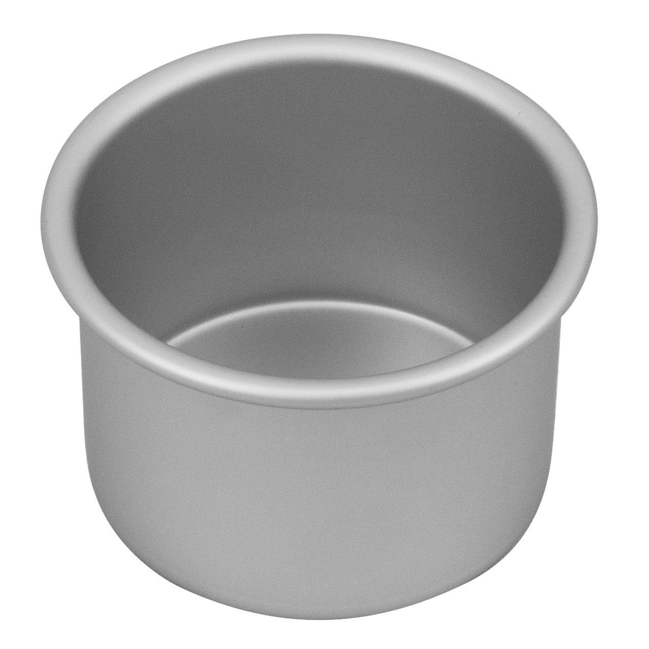 BAKEMASTER Silver Anodised Round Cake Pan, 10 x 7.5cm