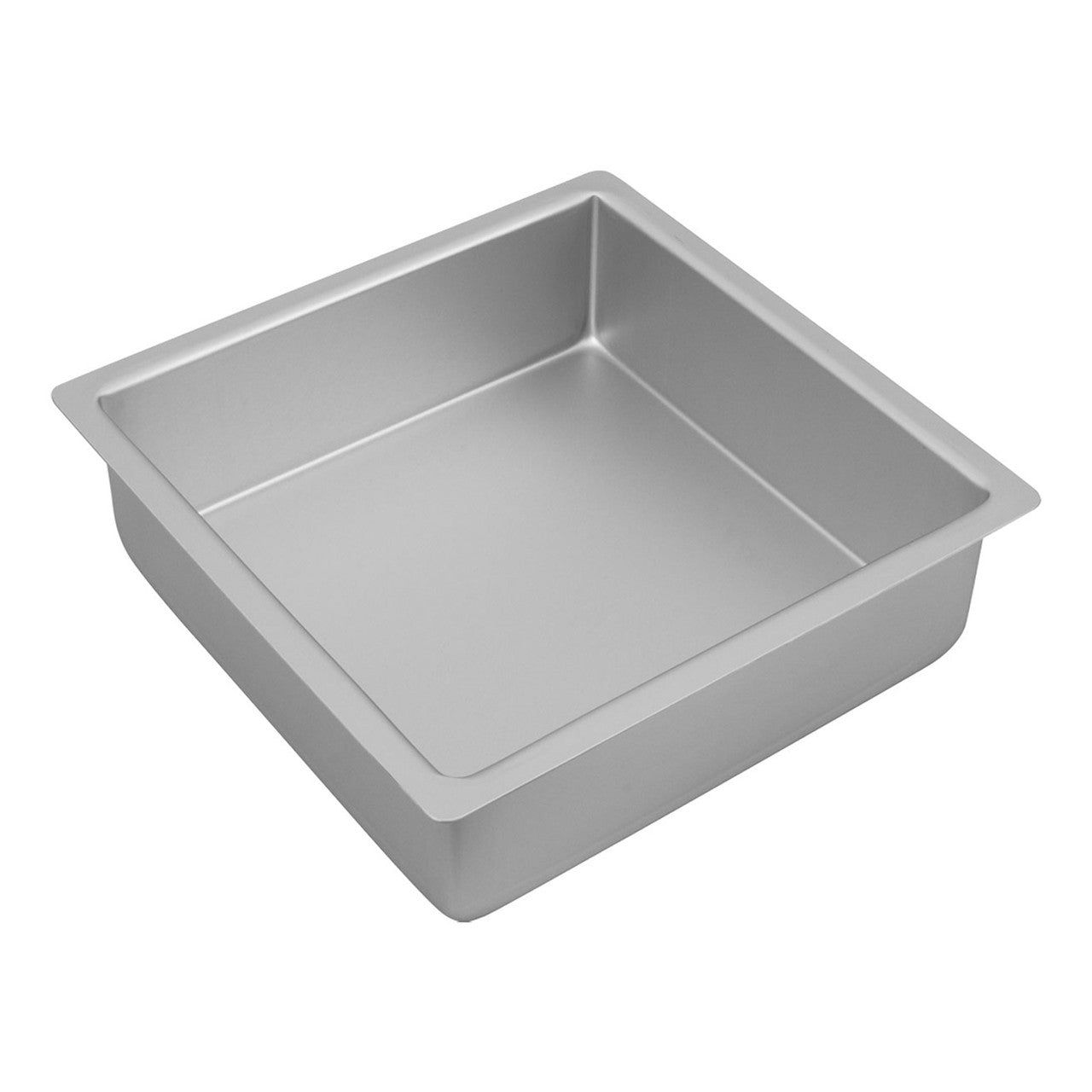 BAKEMASTER Silver Anodised Square Cake Pan, 22.5 x 7.5cm