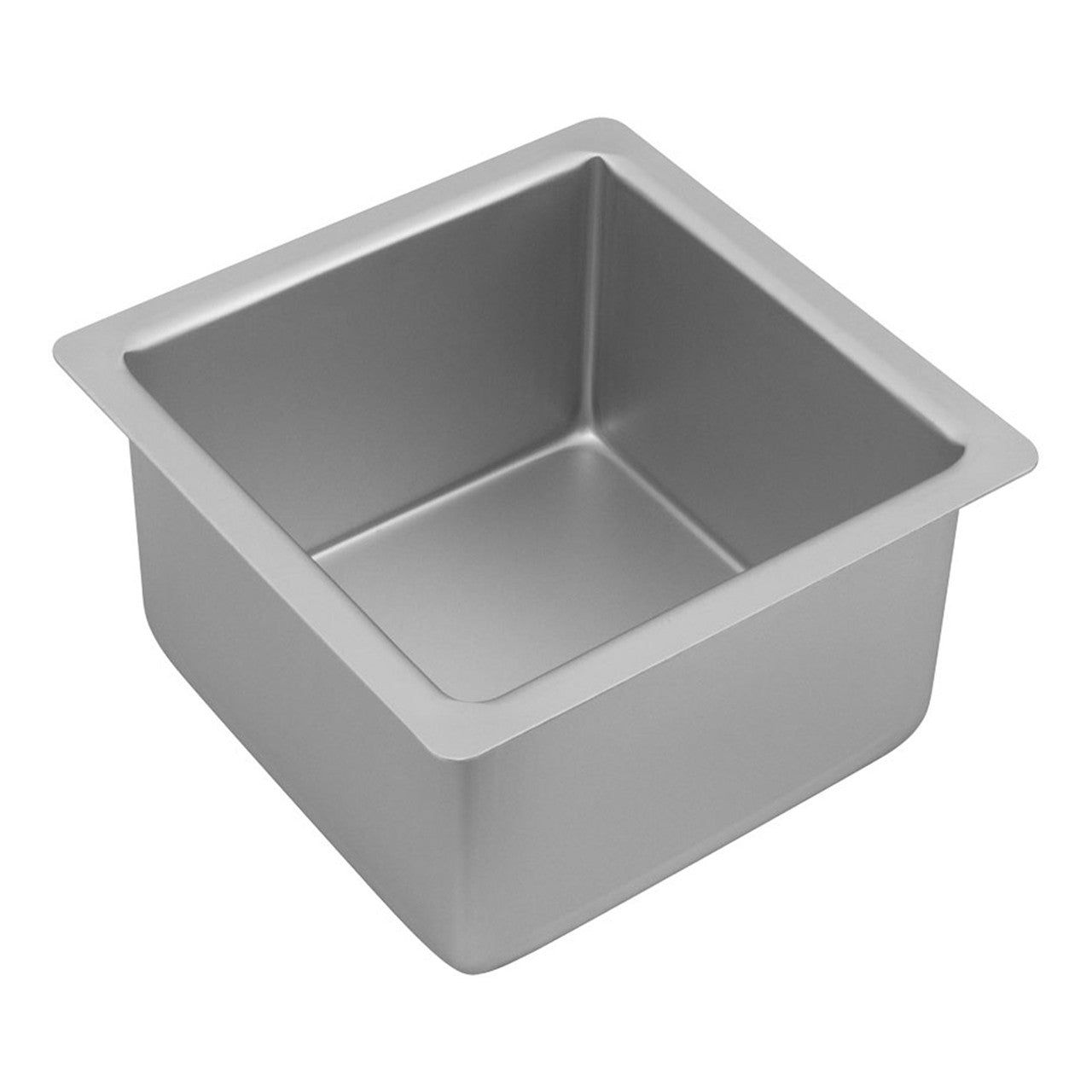 BAKEMASTER Silver Anodised Square Deep Cake Pan, 15 x 10cm