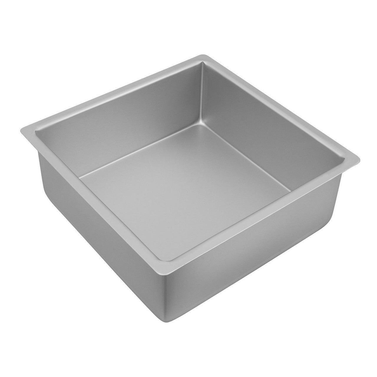 BAKEMASTER Silver Anodised Square Deep Cake Pan, 25 x 10cm