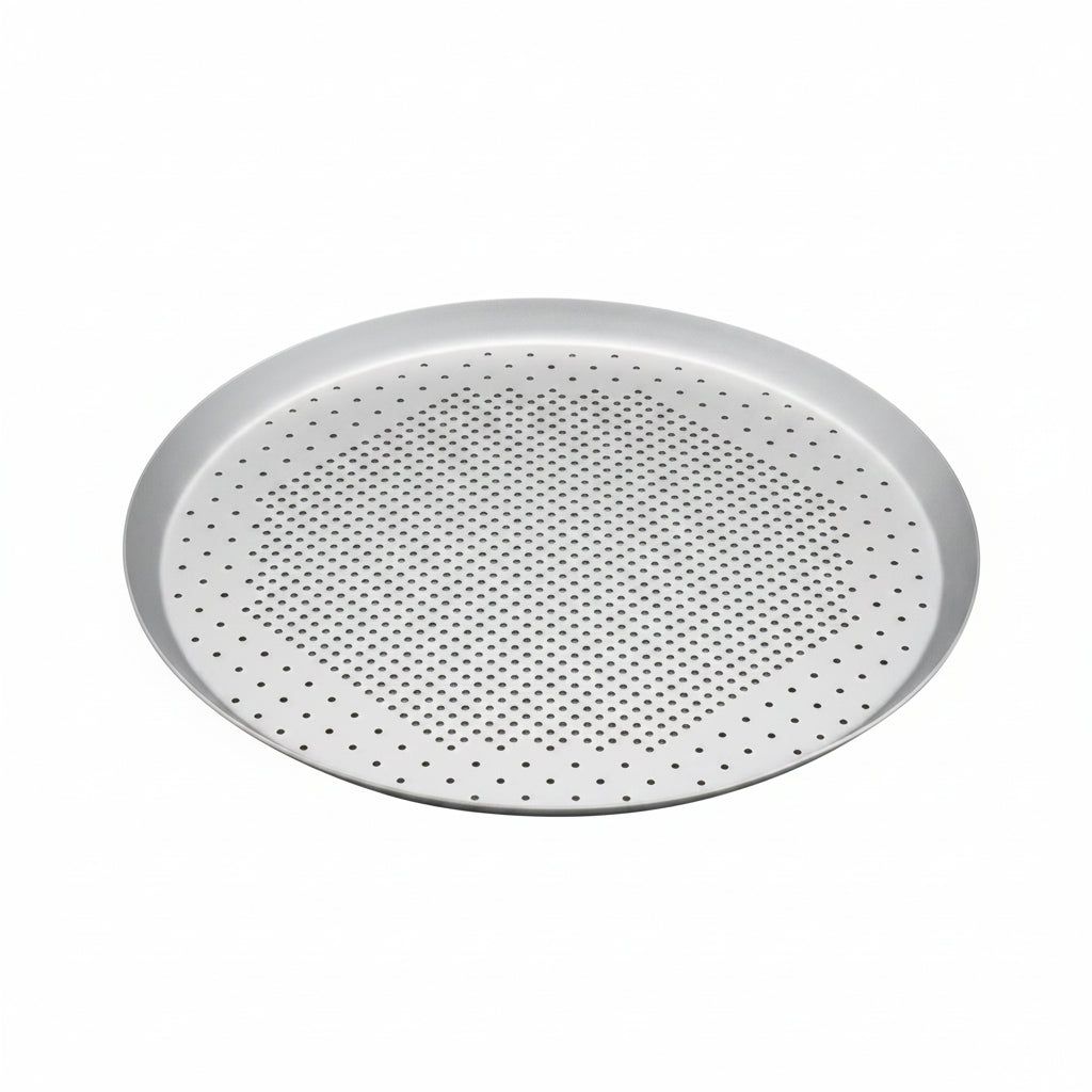 BAKEMASTER Silver Anodised Pizza Pan, 30cm