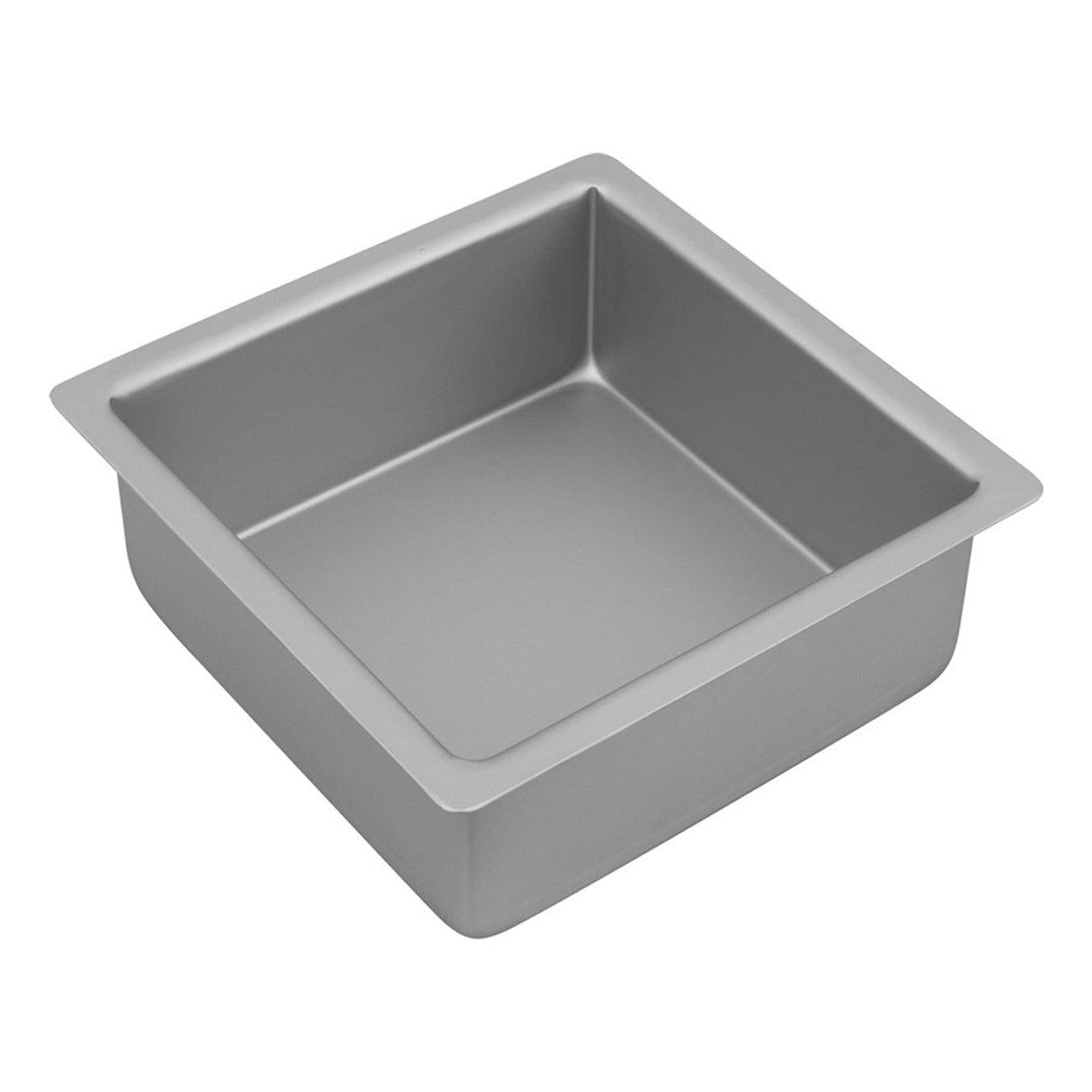 BAKEMASTER Silver Anodised Square Cake Pan, 17.5 x 7.5cm