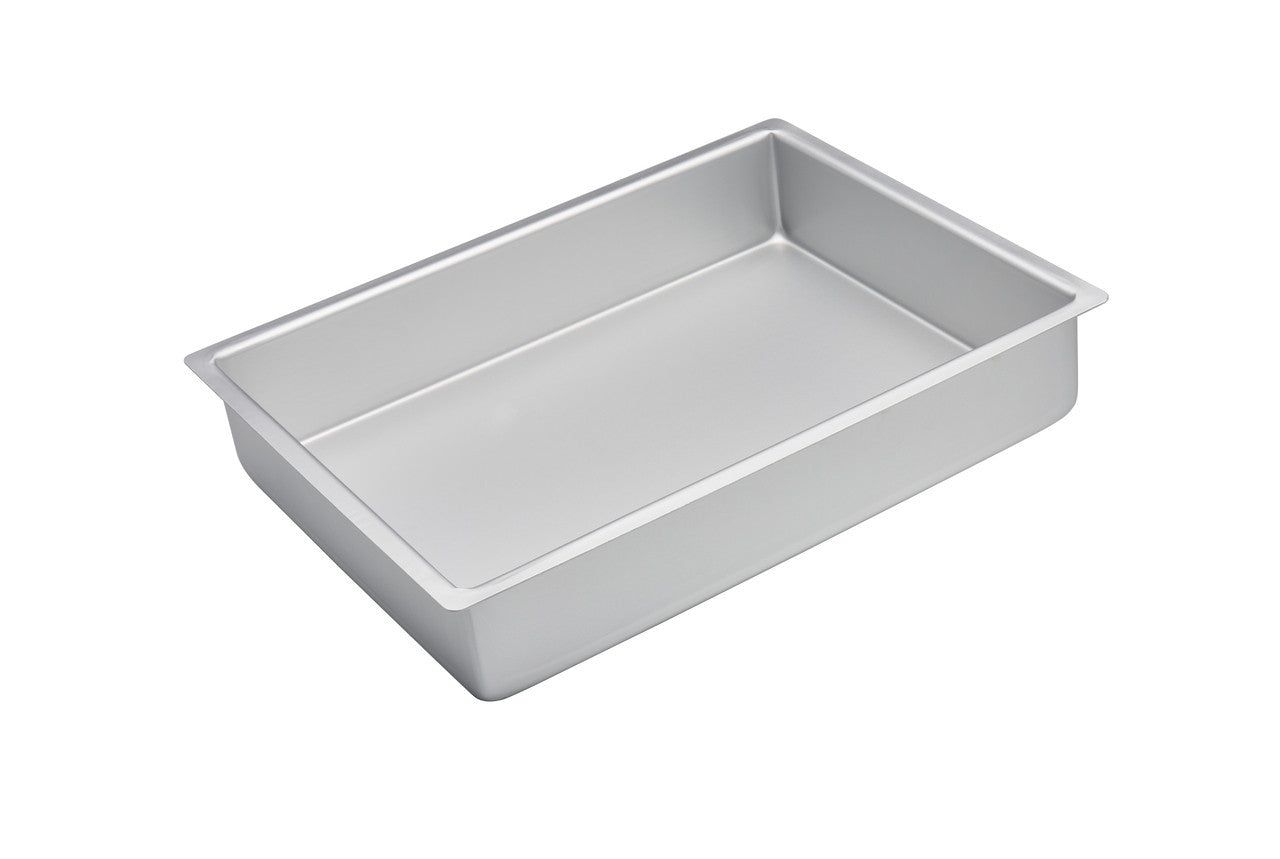 BAKEMASTER Silver Anodised Rectangular Cake Pan, 38 x 28 x 7.5cm