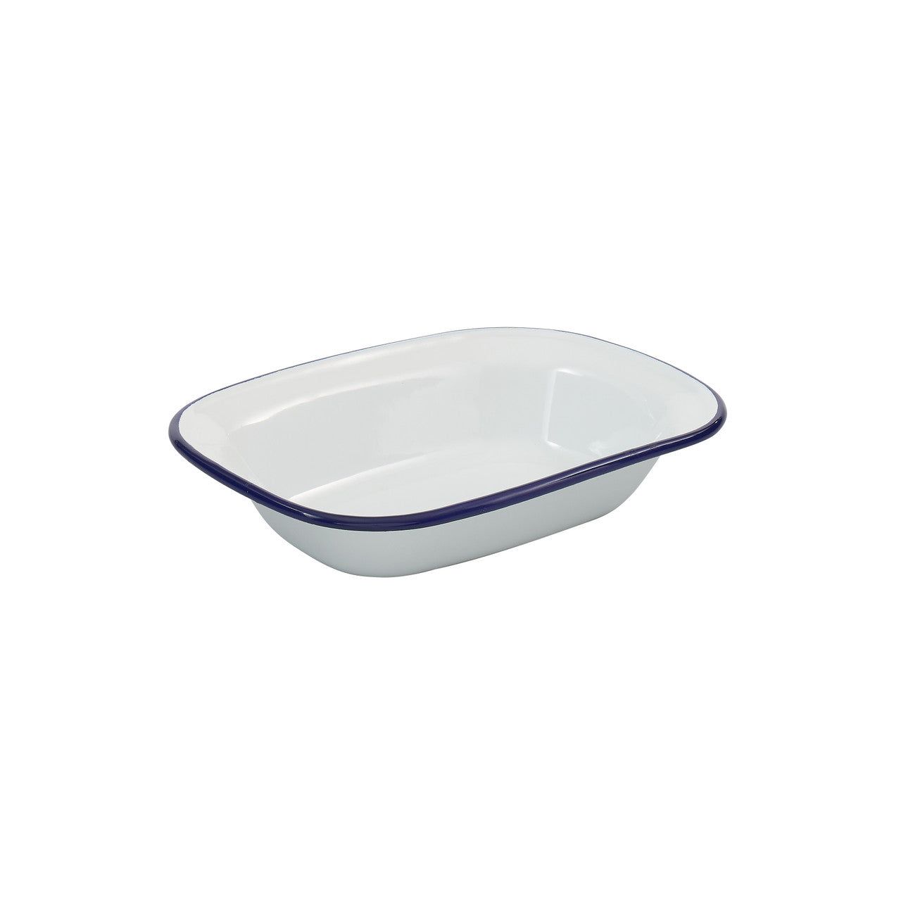 BAKEMASTER Enamel Rectangular Pie Dish, 20 x 15 x 4.5cm