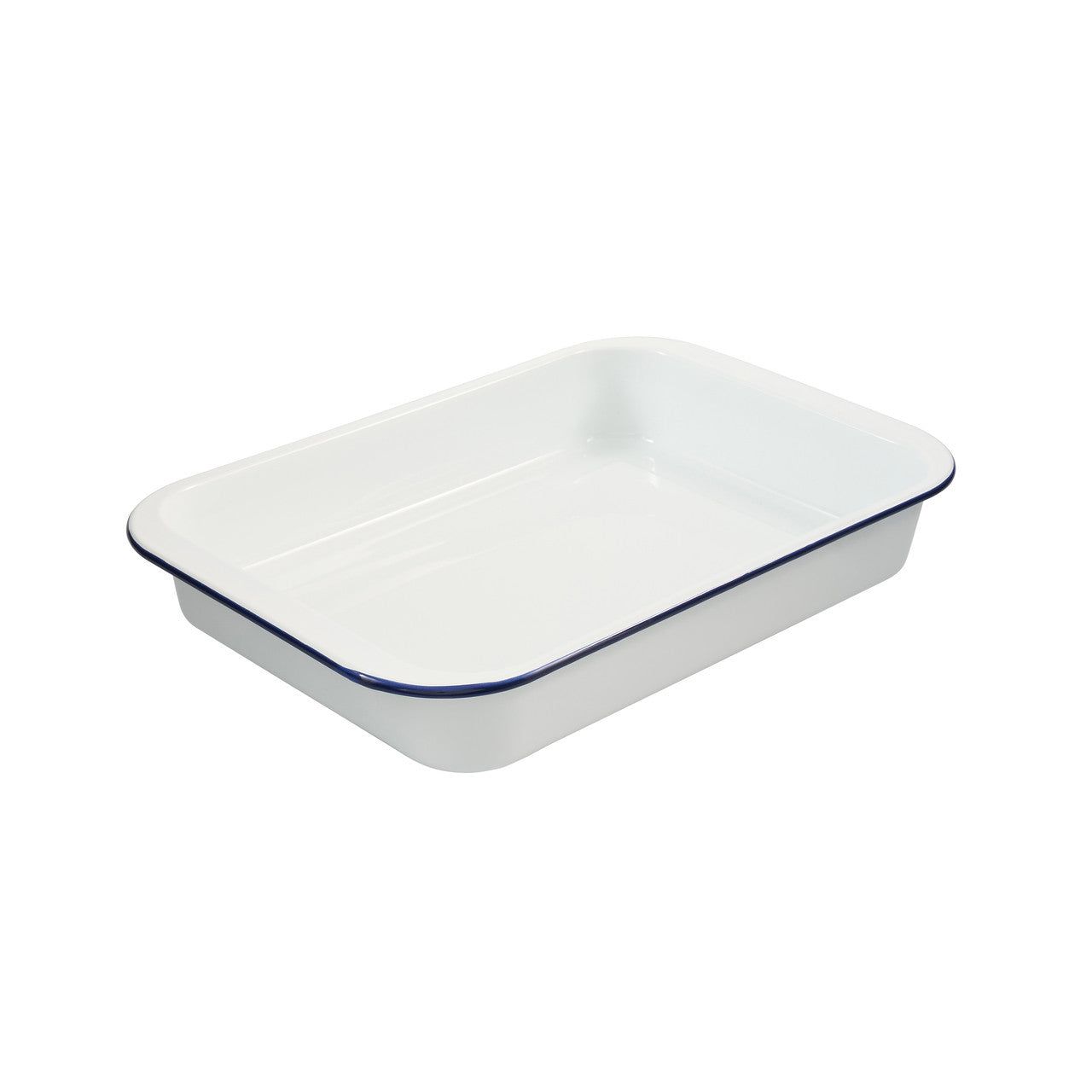 BAKEMASTER Enamel Bake and Roast Pan, 35 x 24 x 5.5cm