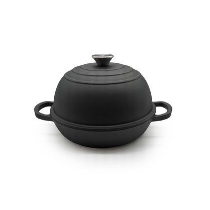 BRUNSWICK BAKERS Pre-seasoned cast iron bread pan with dome lid - 26cm