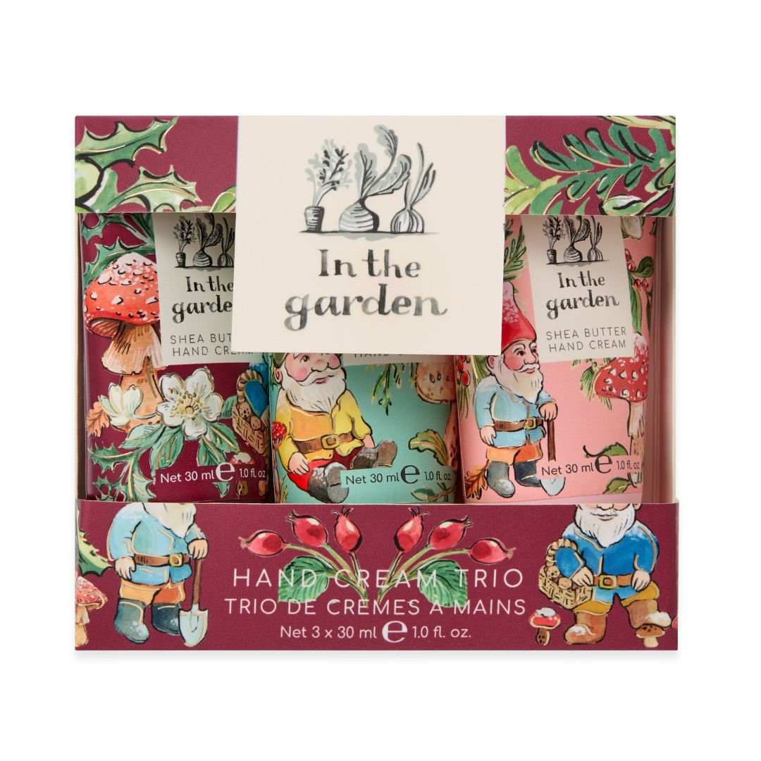 HEATHCOTE &amp; IVORY In The Garden Festive Hand Cream Trio - 3 x 30ml