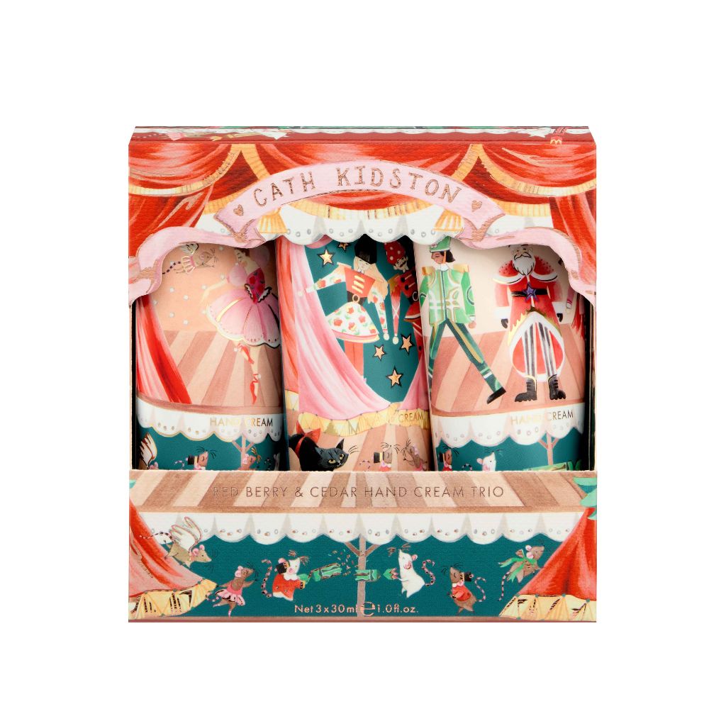 HEATHCOTE &amp; IVORY Cath Kidston Nutcracker Theatre Hand Cream Trio - 3 x 30ml