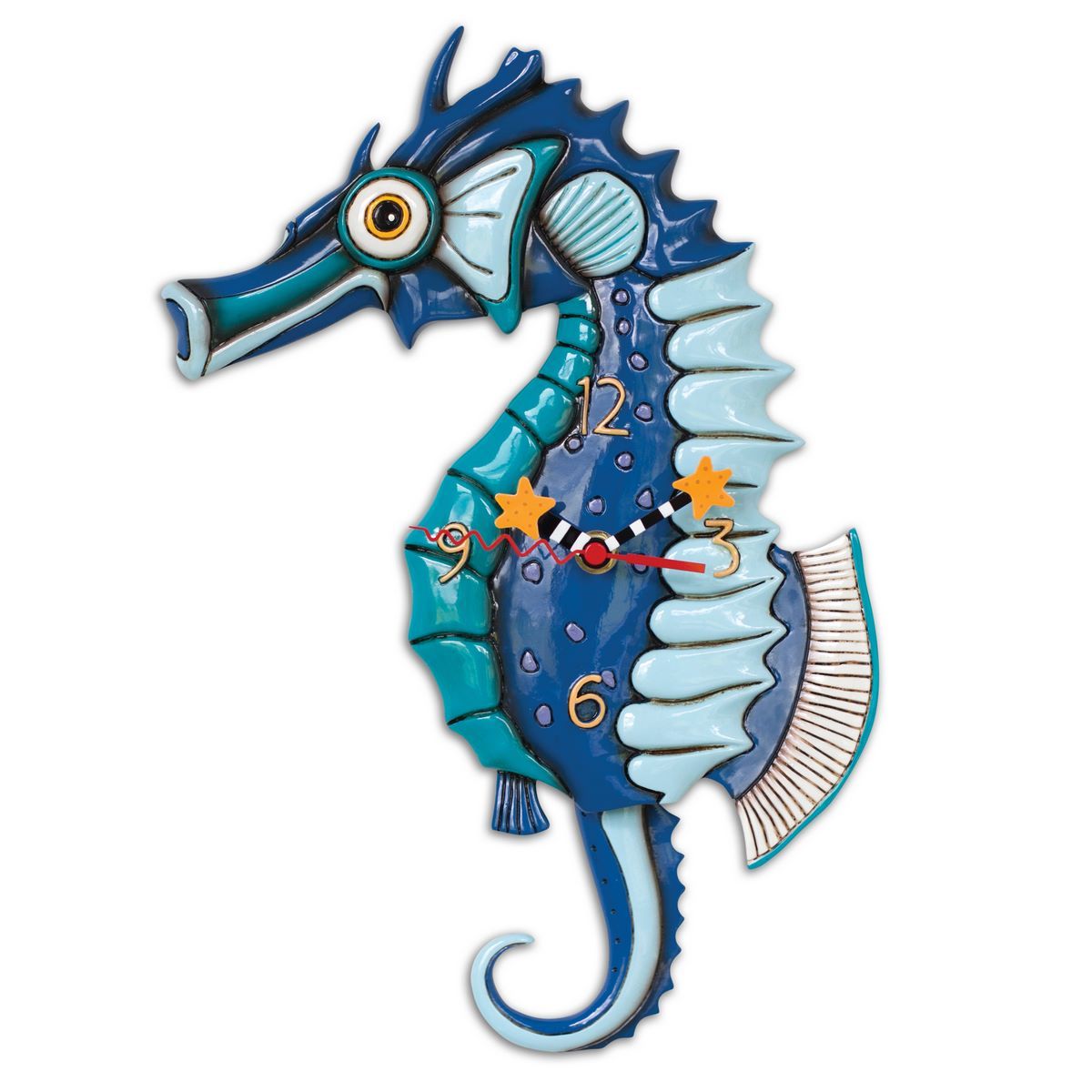 ALLEN DESIGNS Salty Seahorse Clock