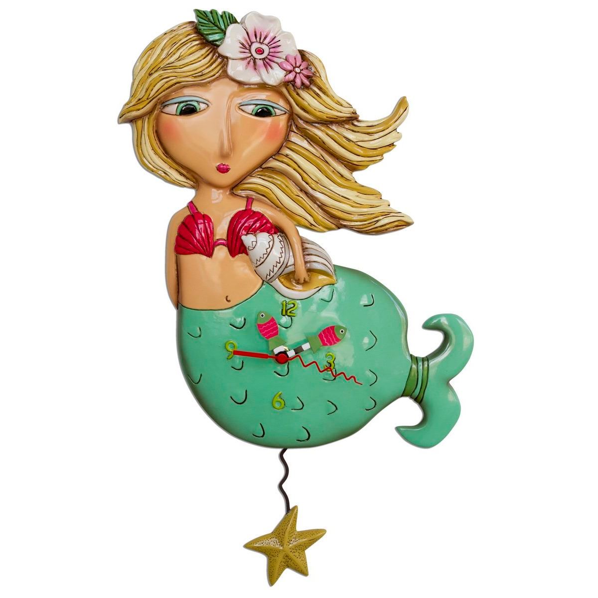 ALLEN DESIGNS Shelley Mermaid Clock