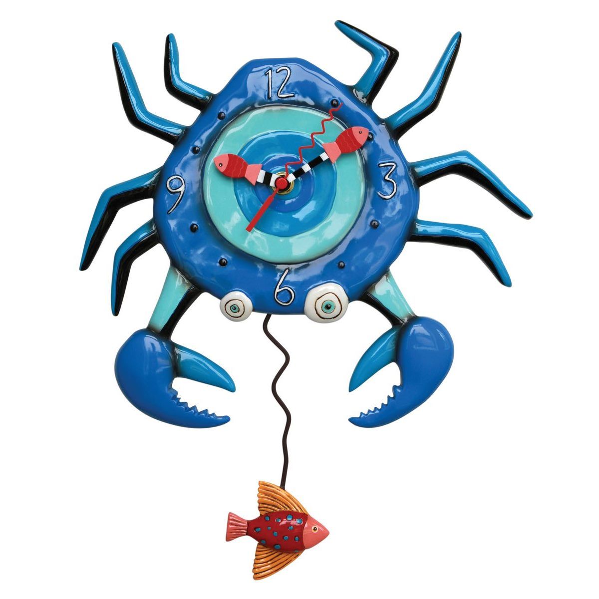 ALLEN DESIGNS Blue Crab Clock