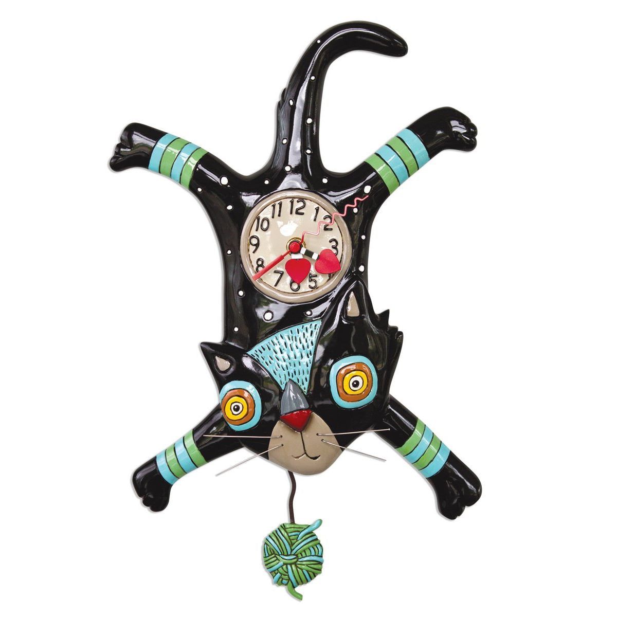 ALLEN DESIGNS Craft Attack Cat Clock