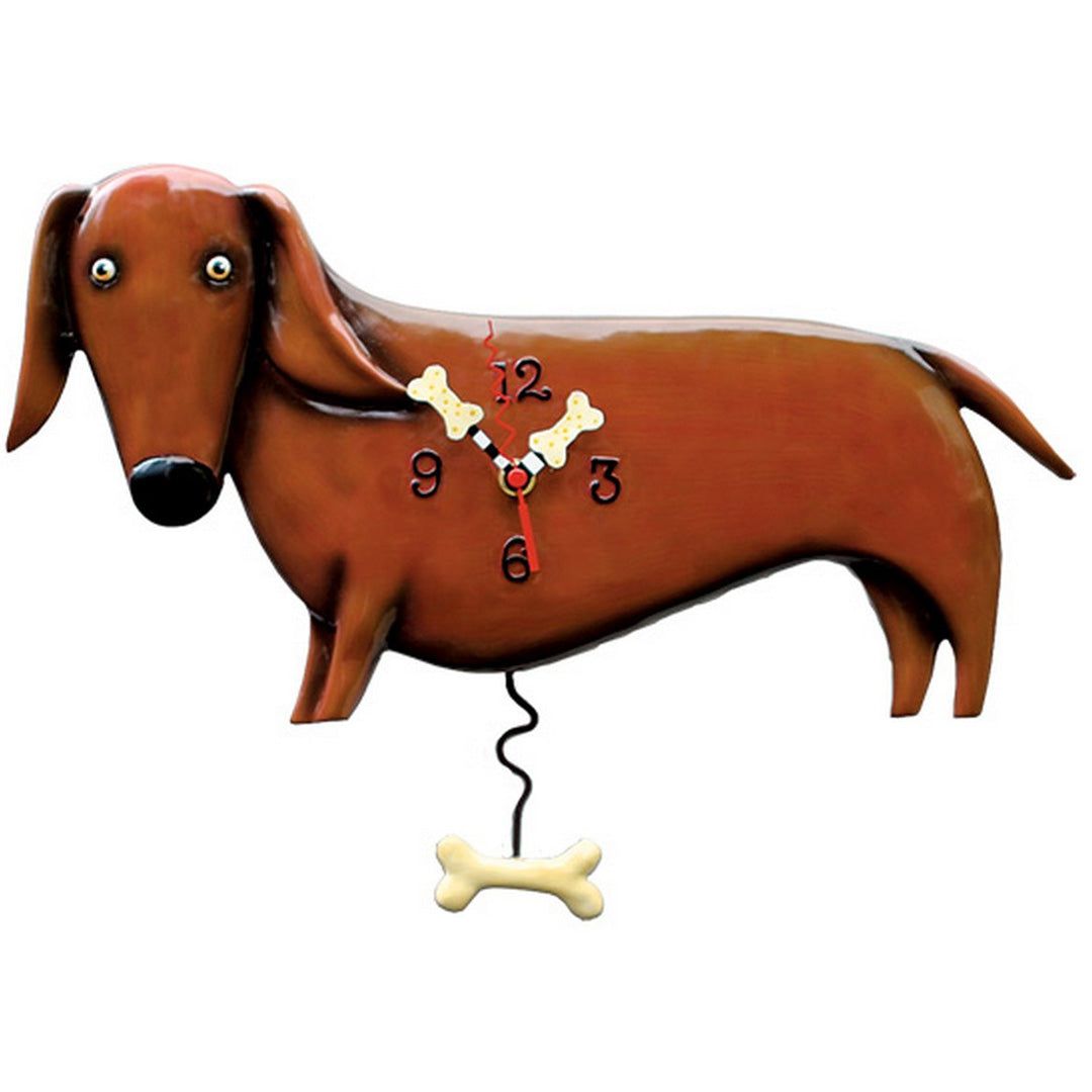 ALLEN DESIGNS Oscar Dachshund Clock