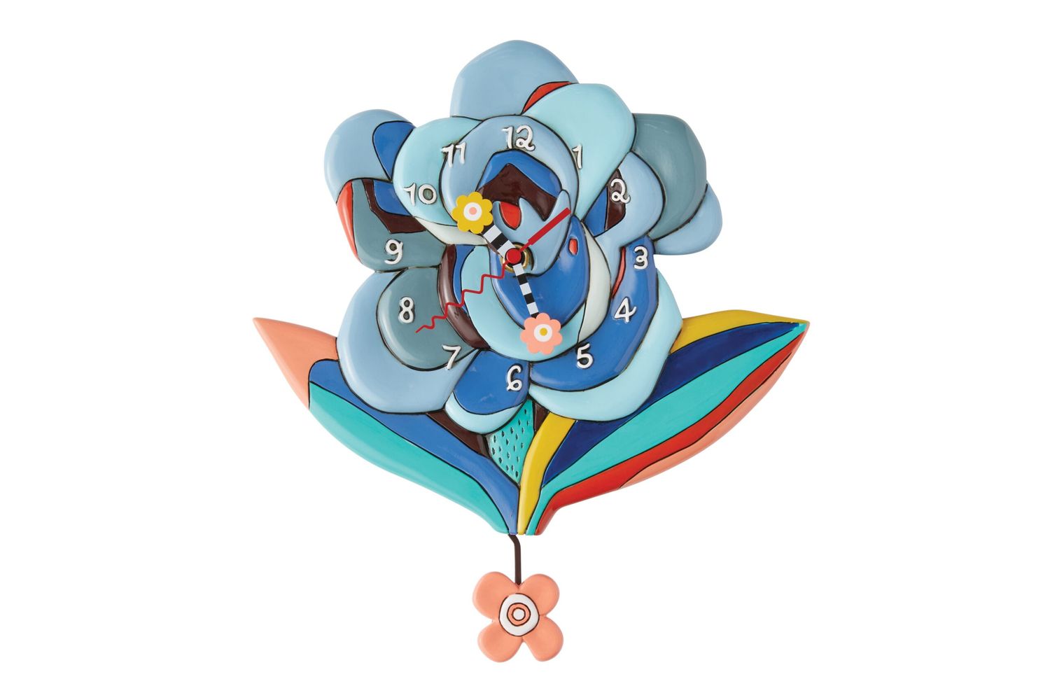 ALLEN DESIGNS Blue Bloom Clock