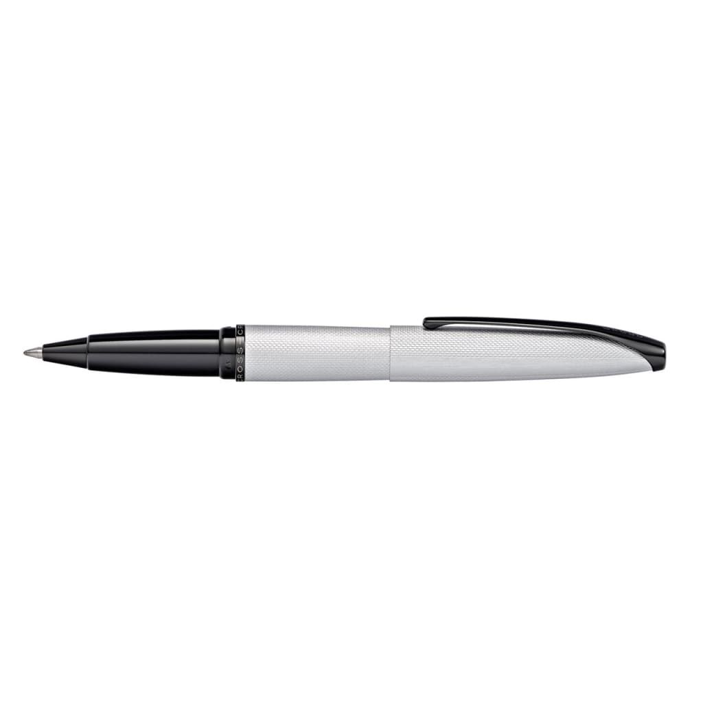 CROSS ATX® Brushed Chrome with Machine-Turned, Diamond-Pattern Engraving with Chrome Appointments Selectip® Rollerball Pen