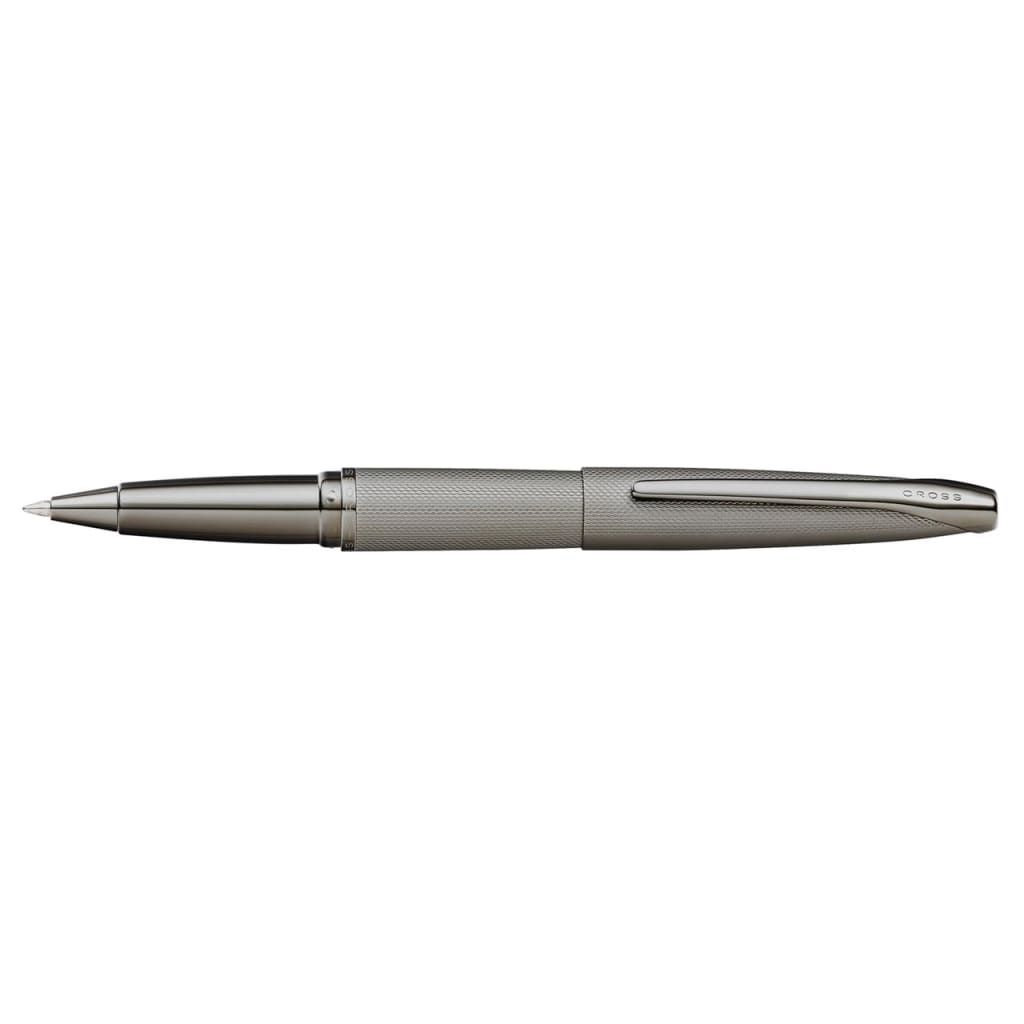 CROSS ATX® Sandblasted Titanium Gray PVD Etched Diamond Pattern with Polished Titanium Gray PVD Appointments Selectip® Rollerball Pen