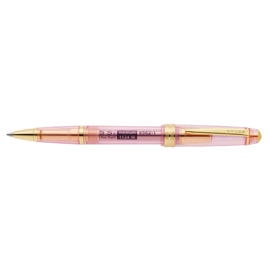CROSS Bailey Light Translucent Pink Sapphire Resin with Bright Chrome Internal Mechanism and Gold-plated Appointments Ballpoint Pen
