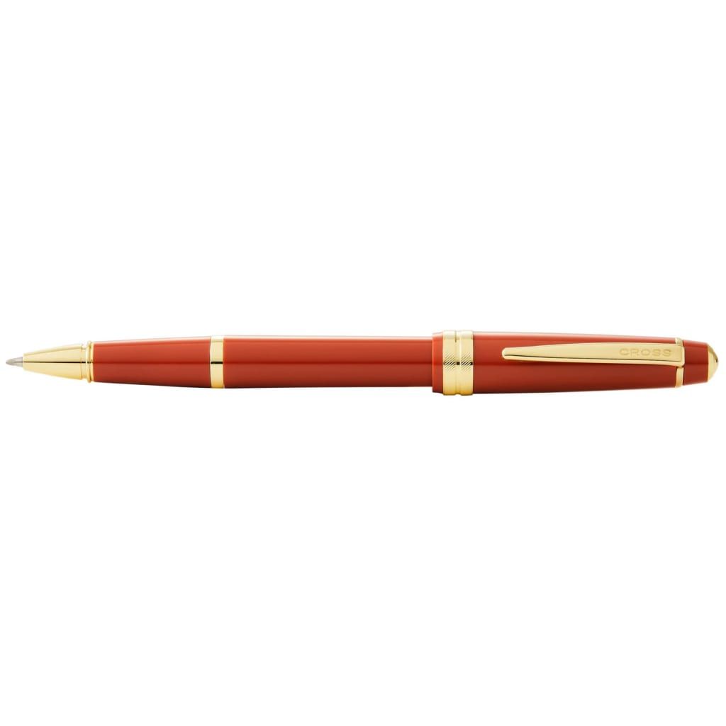CROSS Bailey Light™ Polished Amber Resin and Gold Tone Fine-Tip Rollerball Pen
