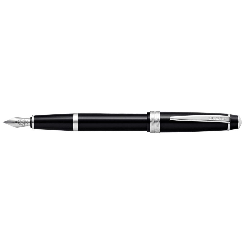 CROSS Bailey Light™ Polished Black Resin with Polished Chrome Appointments and Medium Nib Fountain Pen