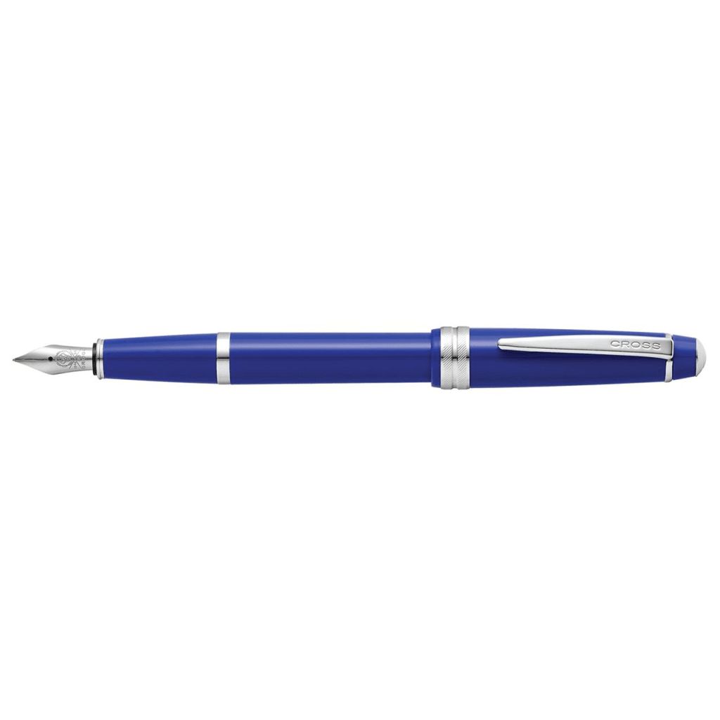 CROSS Bailey Light™ Polished Blue Resin with Polished Chrome Appointments and Extra-Fine Nib Fountain Pen