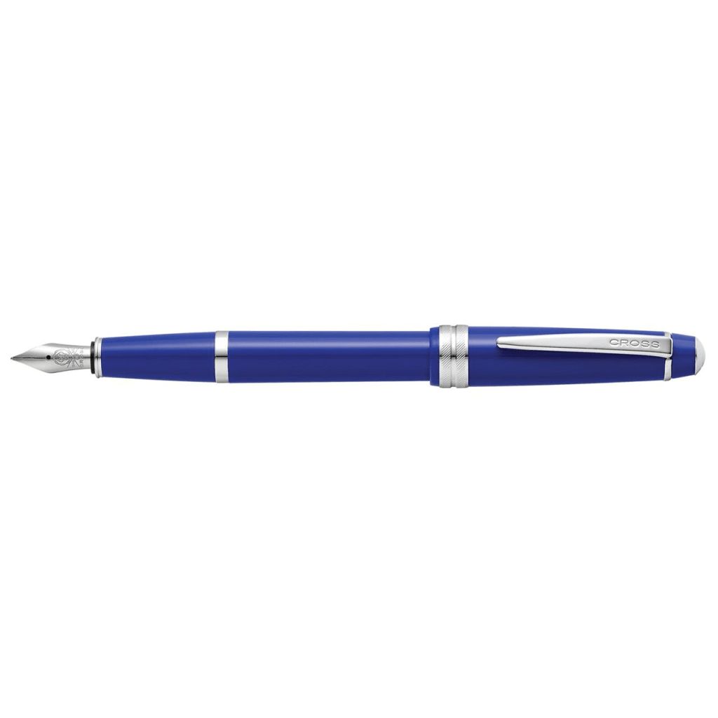 CROSS Bailey Light™ Polished Blue Resin with Polished Chrome Appointments and Fine Nib Fountain Pen