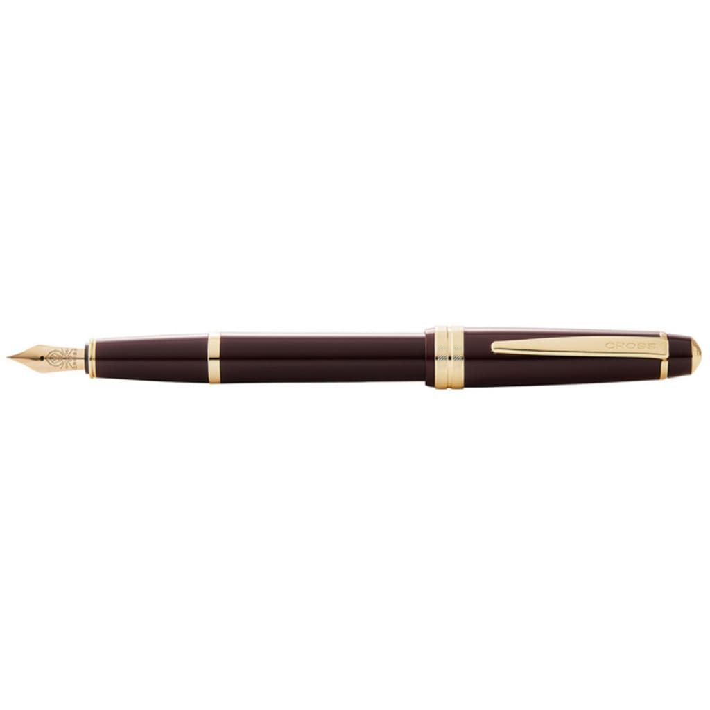 CROSS Bailey Light™ Polished Burgundy Resin and Gold Tone Extra-Fine Nib Fountain Pen
