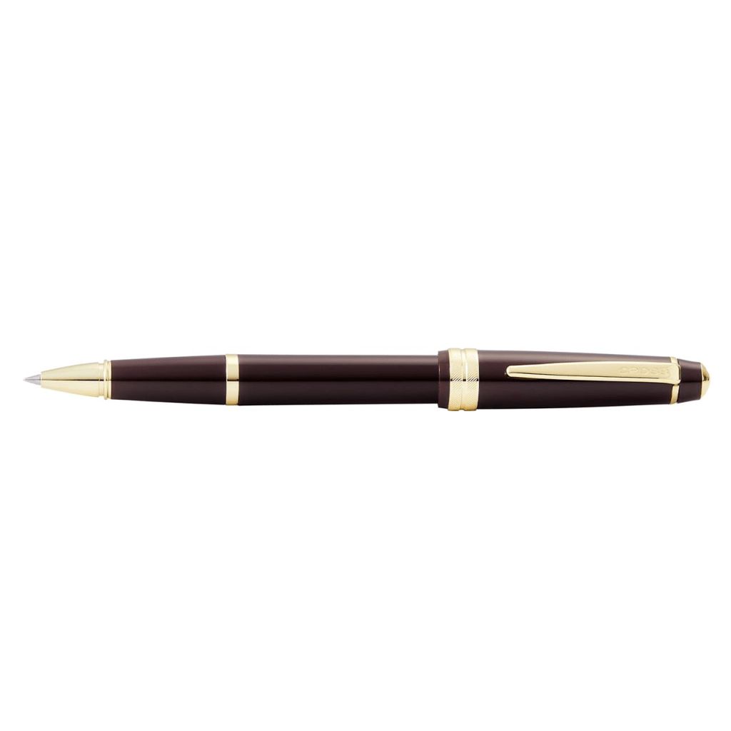 CROSS Bailey Light™ Polished Burgundy Resin and Gold Tone Fine-Tip Rollerball Pen
