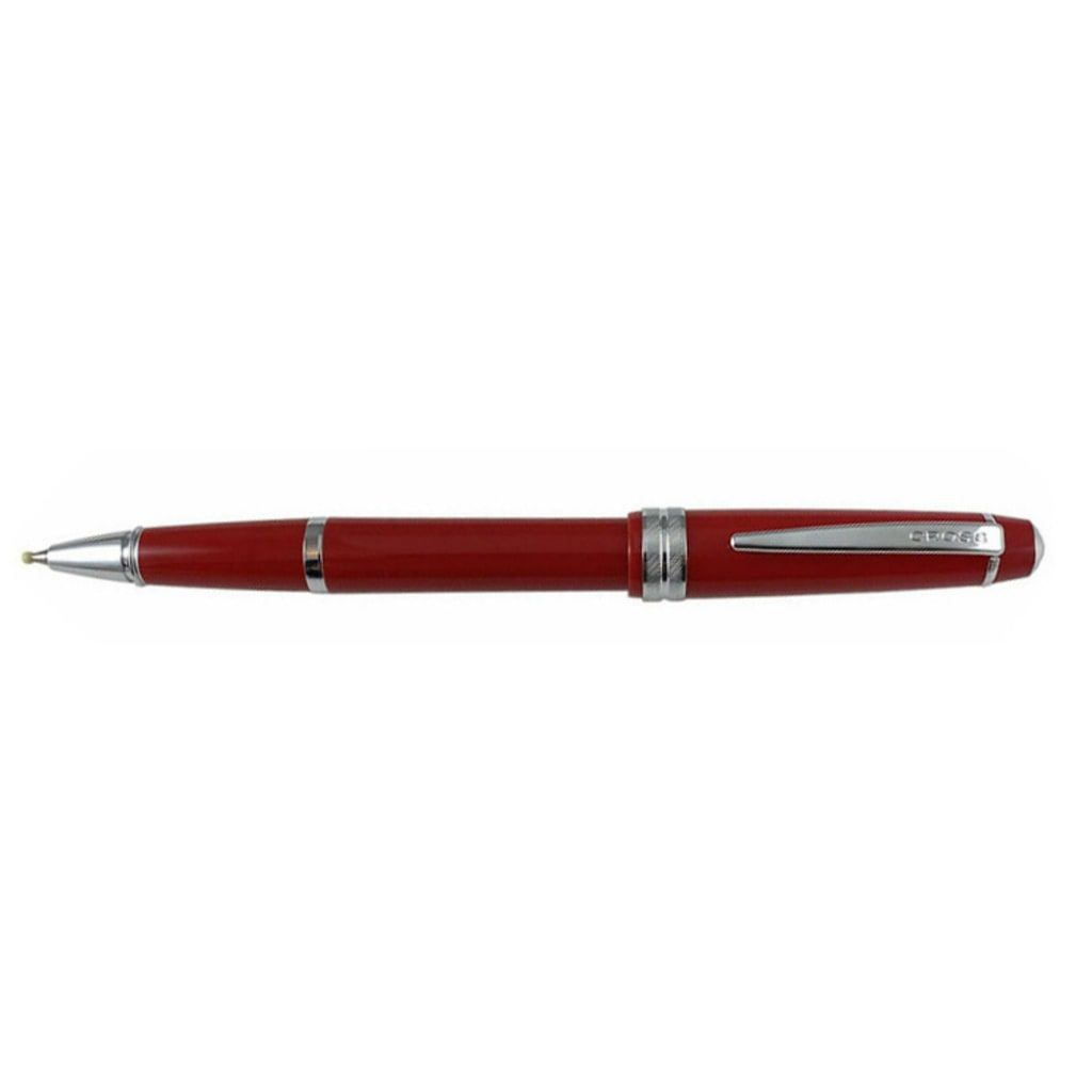 CROSS Bailey Light™ Polished Red Resin with Polished Chrome Appointments Fine-Tip Rollerball Pen