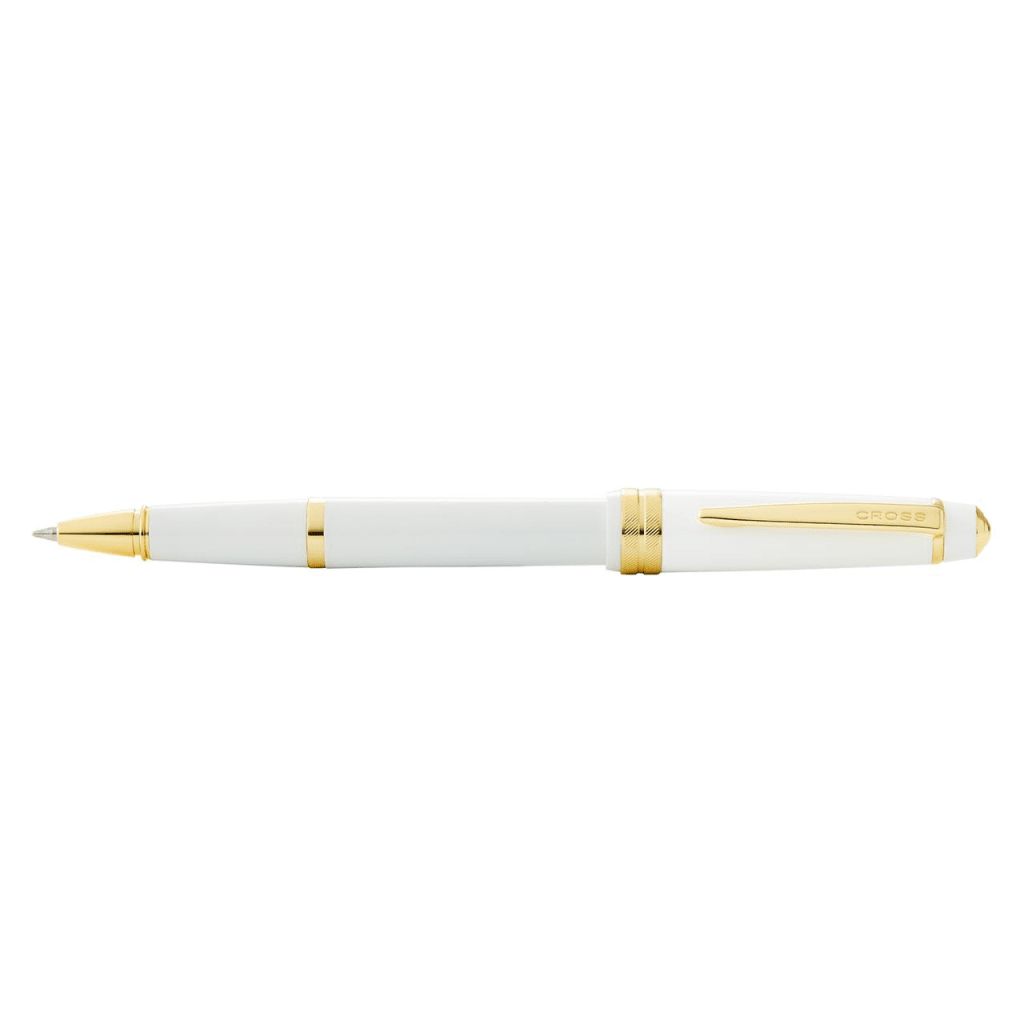 CROSS Bailey Light™ Polished White Resin and Gold Tone Fine-Tip Rollerball Pen