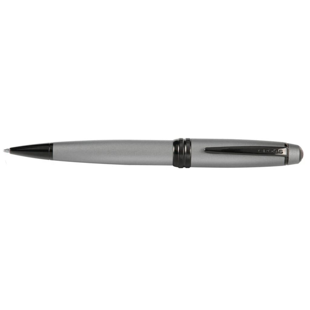 CROSS Bailey™ Matte Gray Lacquer with Polished Black PVD appointments Ballpoint Pen