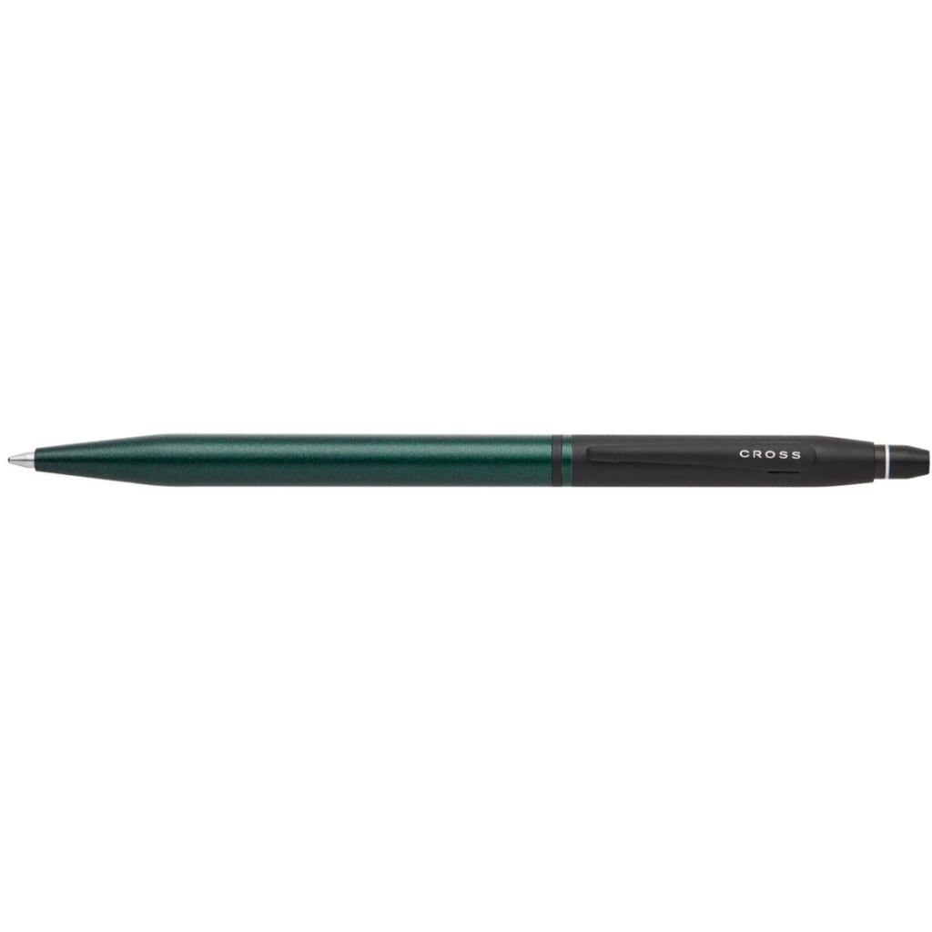 CROSS Click™ Tuxedo Satin Metallic Green with Black Appointments Ballpoint Pen