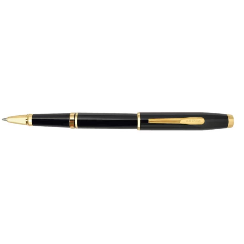 CROSS Coventry Black Lacquer with Gold Tone Appointments Rollerball Pen