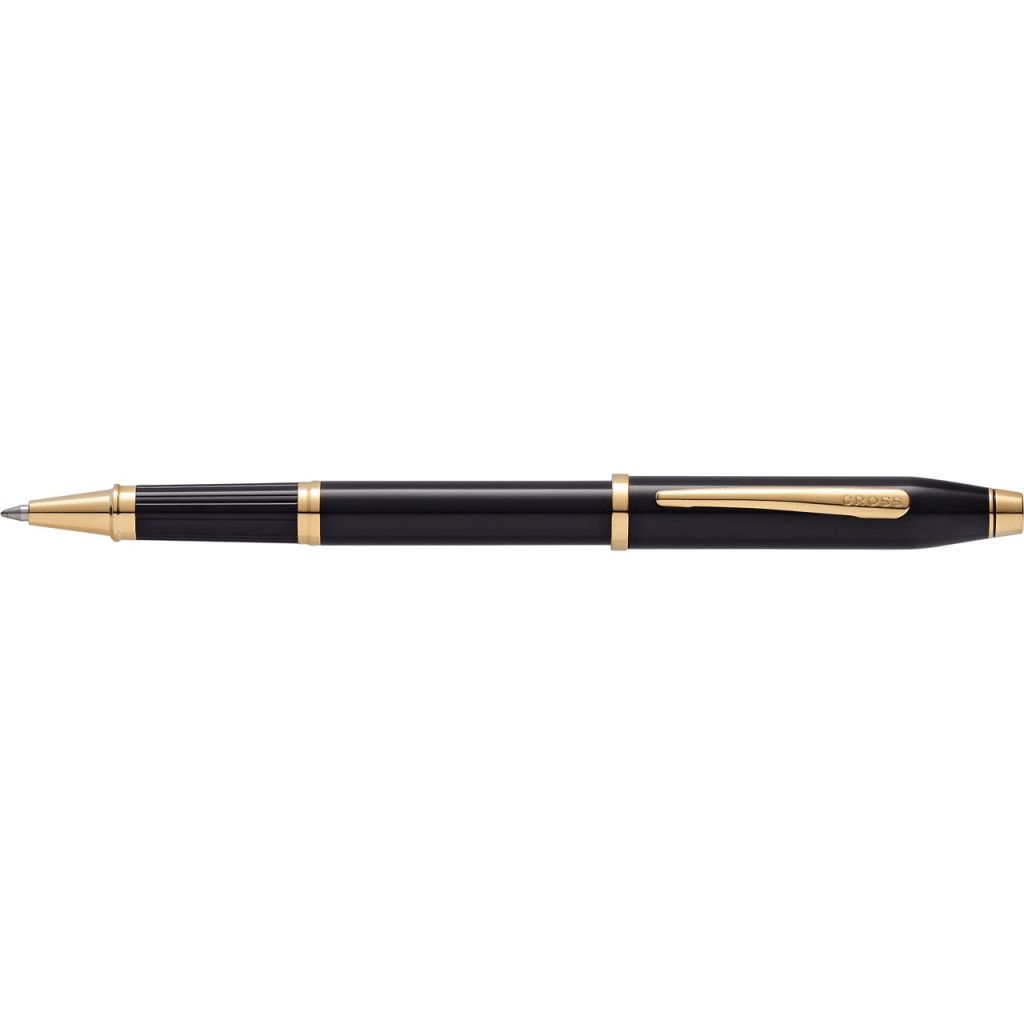 CROSS Century® II Glossy Black Lacquer with 23KT Gold-Plated Appointments Selectip® Rollerball Pen