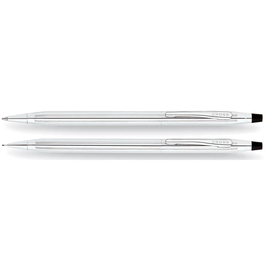 CROSS Classic Century® Lustrous Chrome with Polished Chrome Appointments Ballpoint Pen and 0.7mm Pencil Set