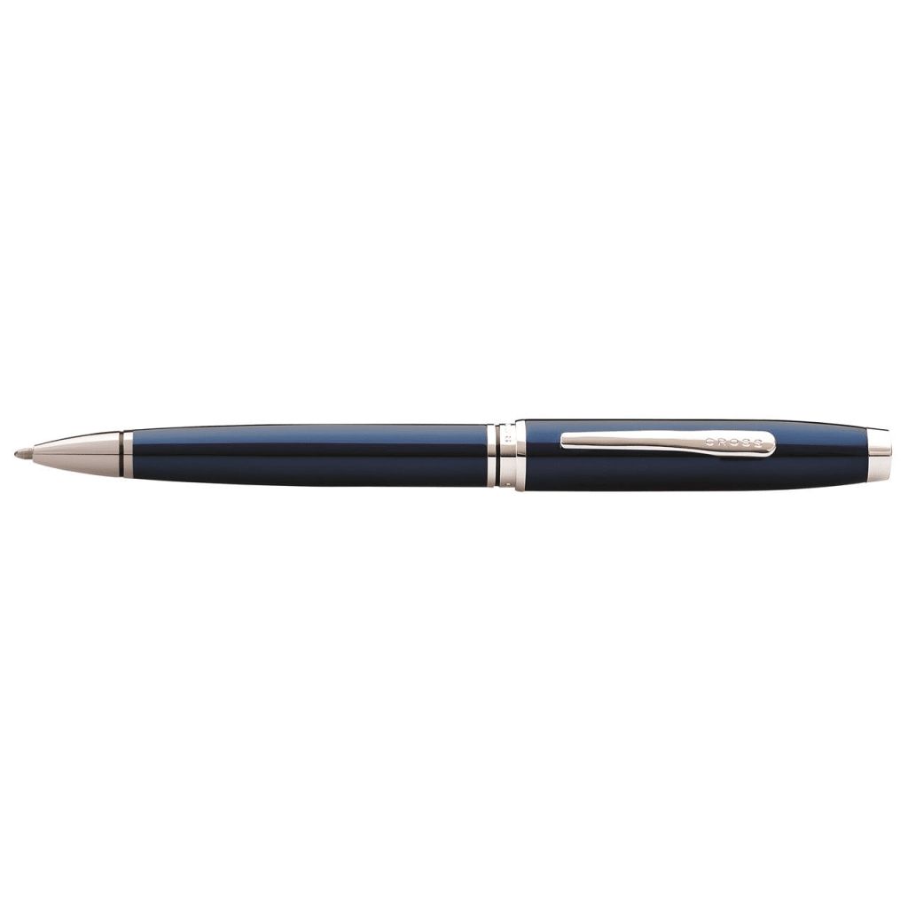 CROSS Coventry Blue Lacquer with Polished Chrome Appointments Ballpoint Pen