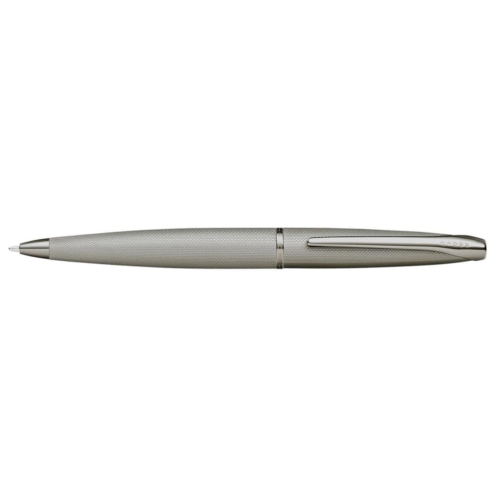 CROSS ATX® Sandblasted Titanium Gray PVD Etched Diamond Pattern with Polished Titanium Gray PVD Appointments Ballpoint Pen