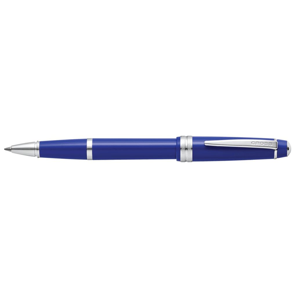 CROSS Bailey Light™ Polished Blue Resin with Polished Chrome Appointments Fine-Tip Rollerball Pen
