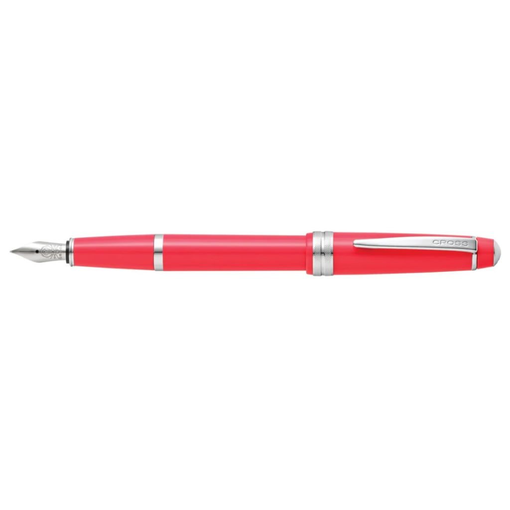 CROSS Bailey Light™ Polished Red Resin with Polished Chrome Appointments and Medium Nib Fountain Pen