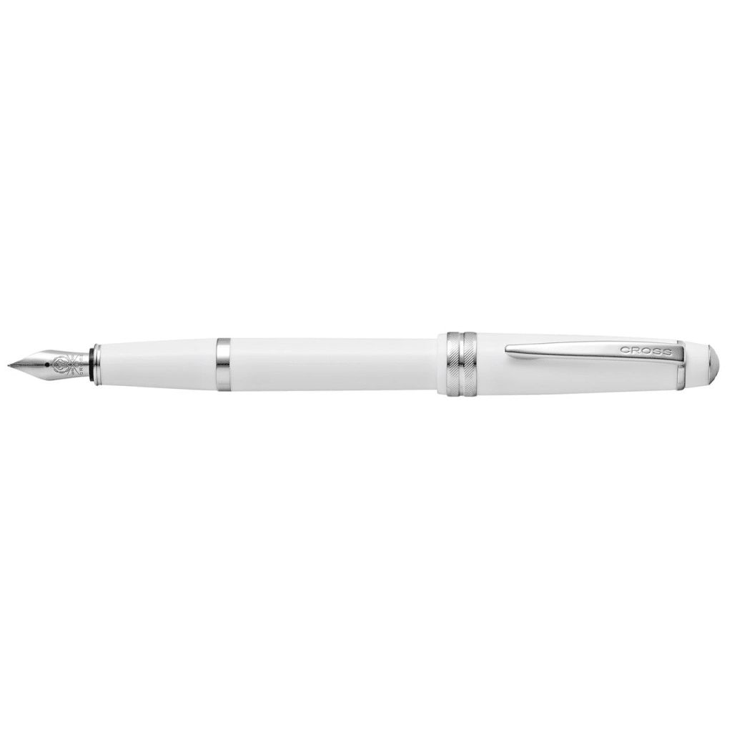 CROSS Bailey Light™ Polished White Resin with Polished Chrome Appointments and Extra-Fine Nib Fountain Pen