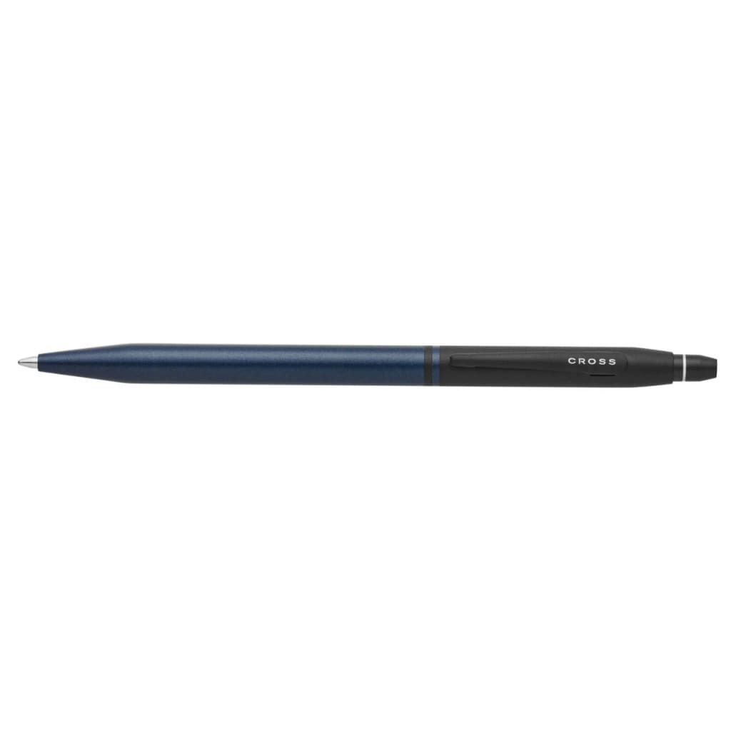 CROSS Click™ Tuxedo Satin Metallic Blue with Black Appointments Ballpoint Pen