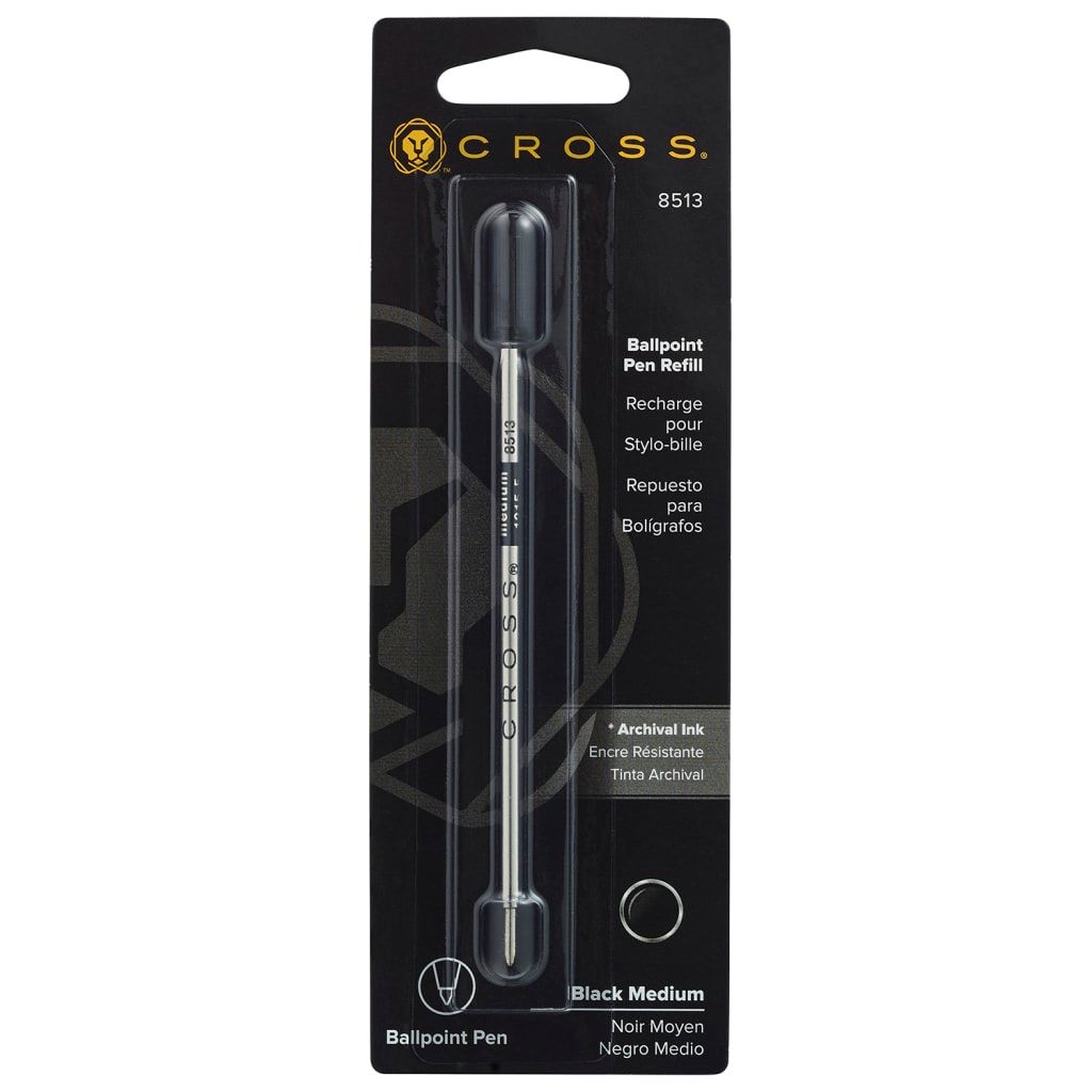 CROSS Ballpoint Pen Refill - Black Medium - Single Pack