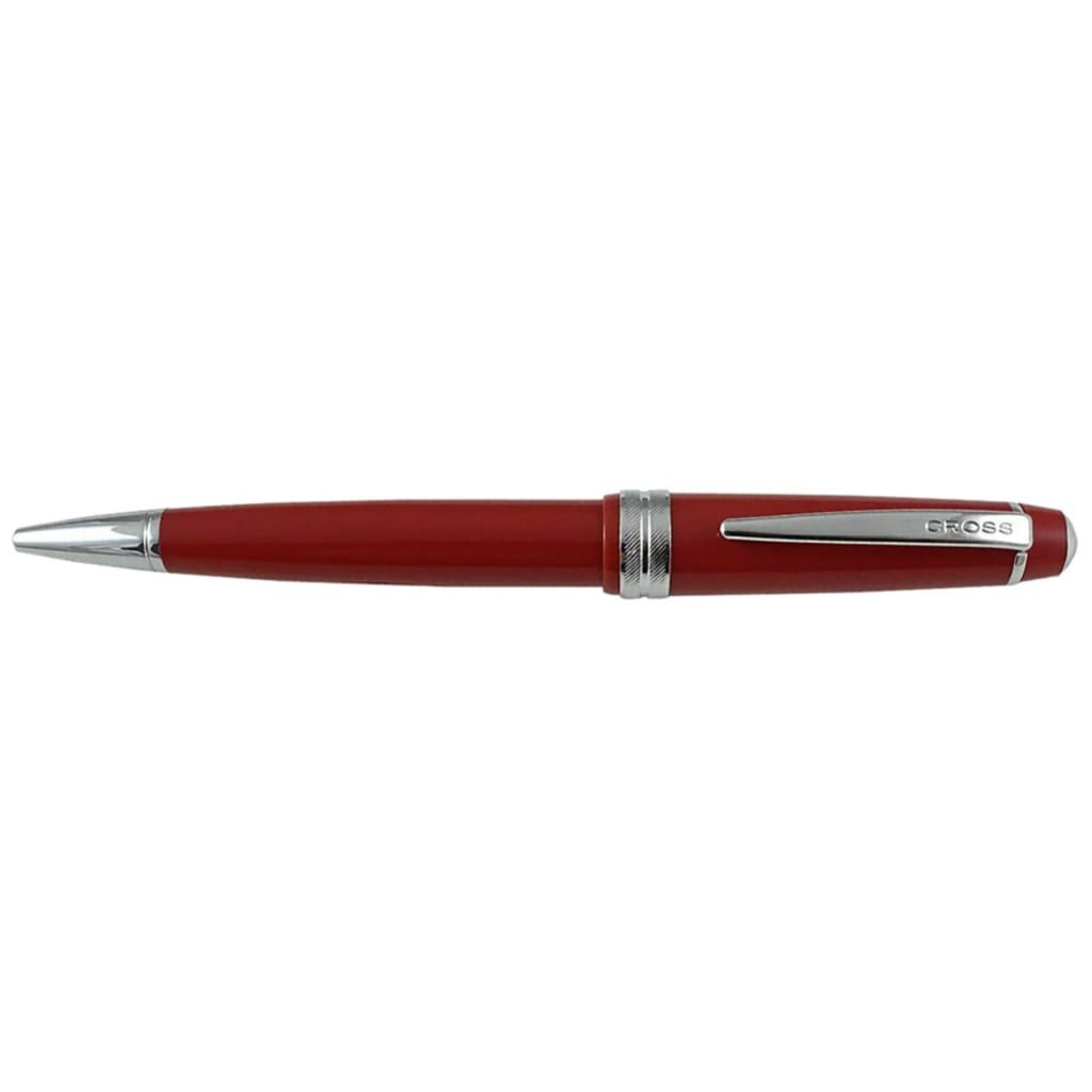 CROSS Bailey Light™ Polished Red Resin with Polished Chrome Appointments Fine-Tip Ballpoint Pen