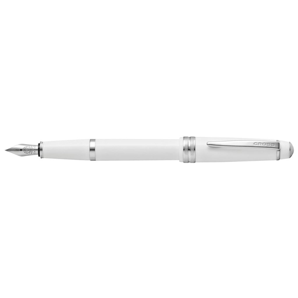 CROSS Bailey Light™ Polished White Resin with Polished Chrome Appointments and Fine Nib Fountain Pen