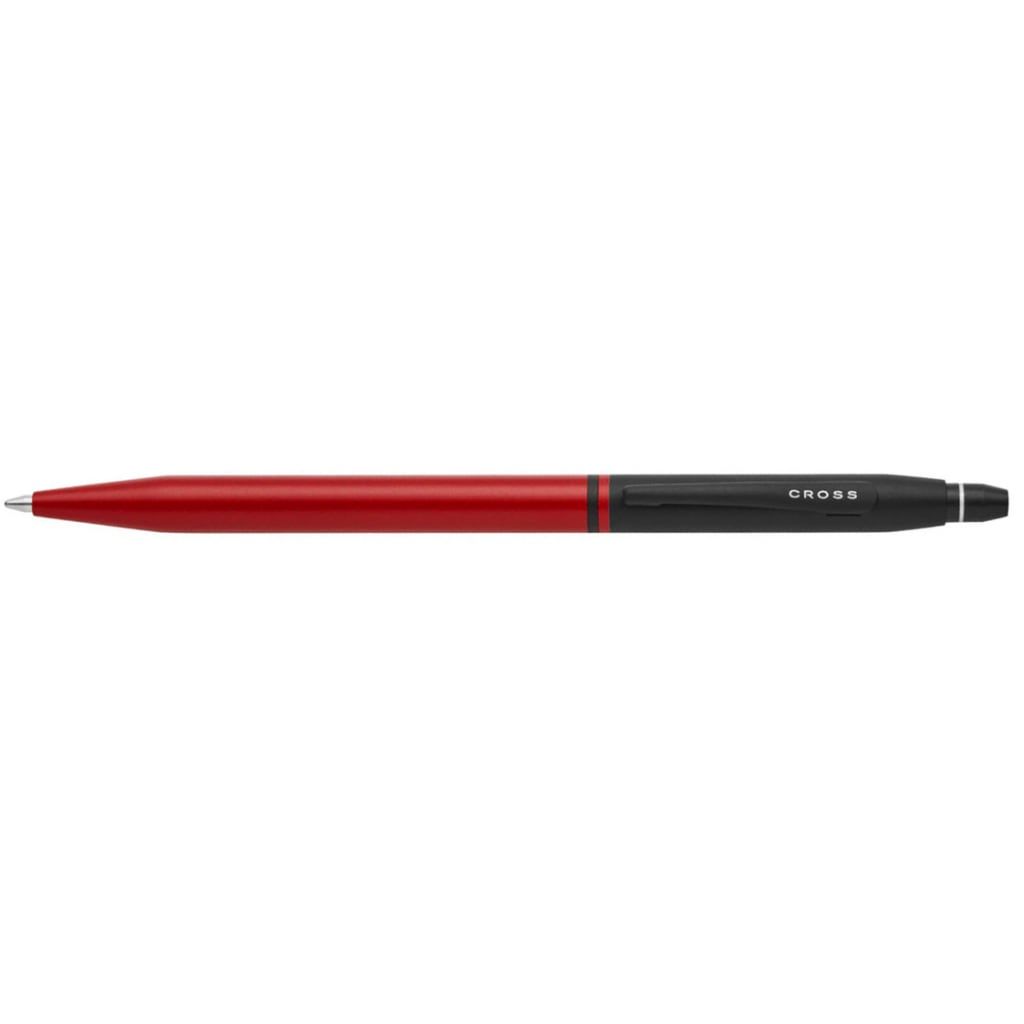 CROSS Click™ Tuxedo Satin Metallic Red with Black Appointments Ballpoint Pen