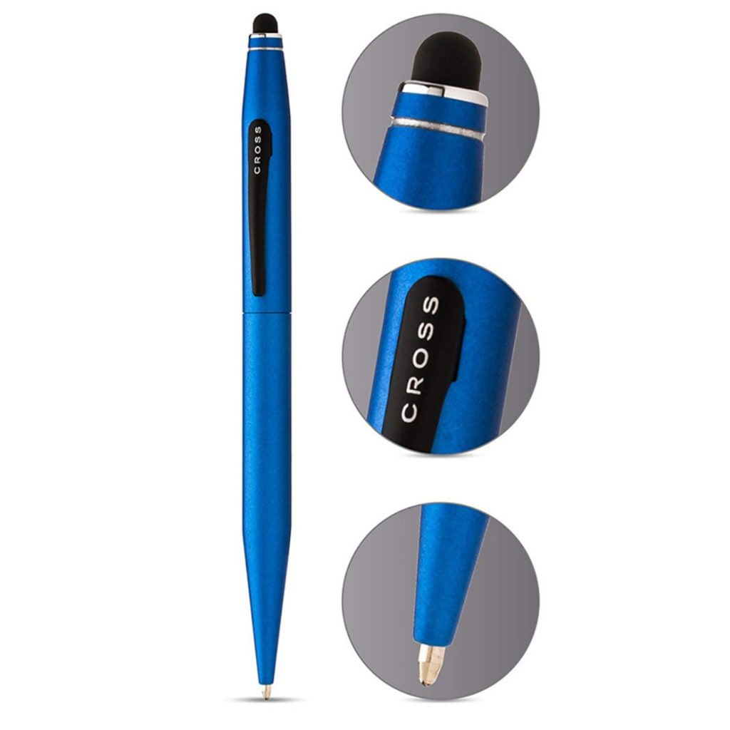 CROSS Tech2™ Metallic Blue with Satin Black Appointments Dual-Function Ballpoint Pen with Stylus