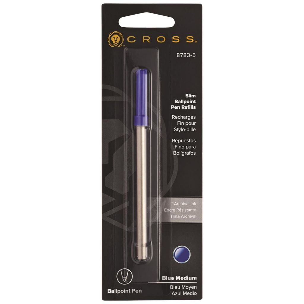 CROSS Ballpoint Pen Refill - Blue Slim - Single Pack