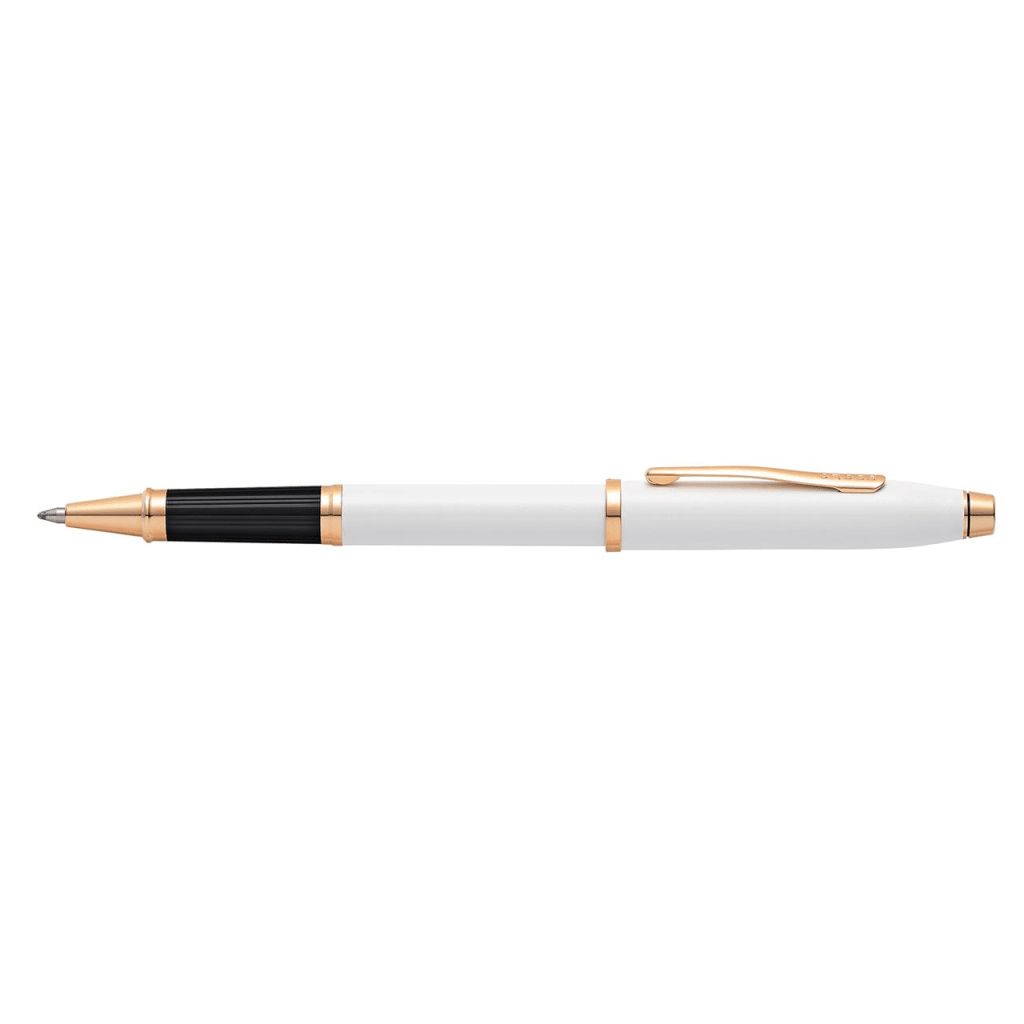 CROSS Century® II Pearlescent White Lacquer with Polished Rose Gold PVD Appointments Rollerball Pen