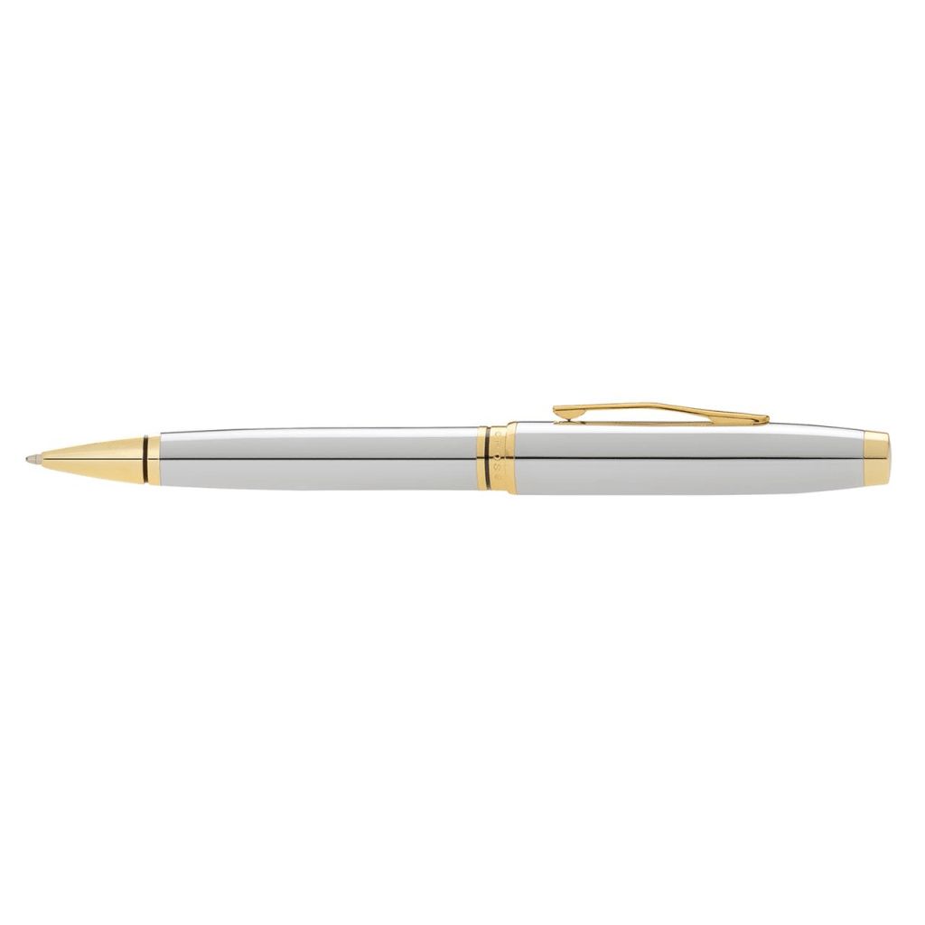 CROSS Coventry Polished Chrome with Gold Tone Appointments Ballpoint Pen