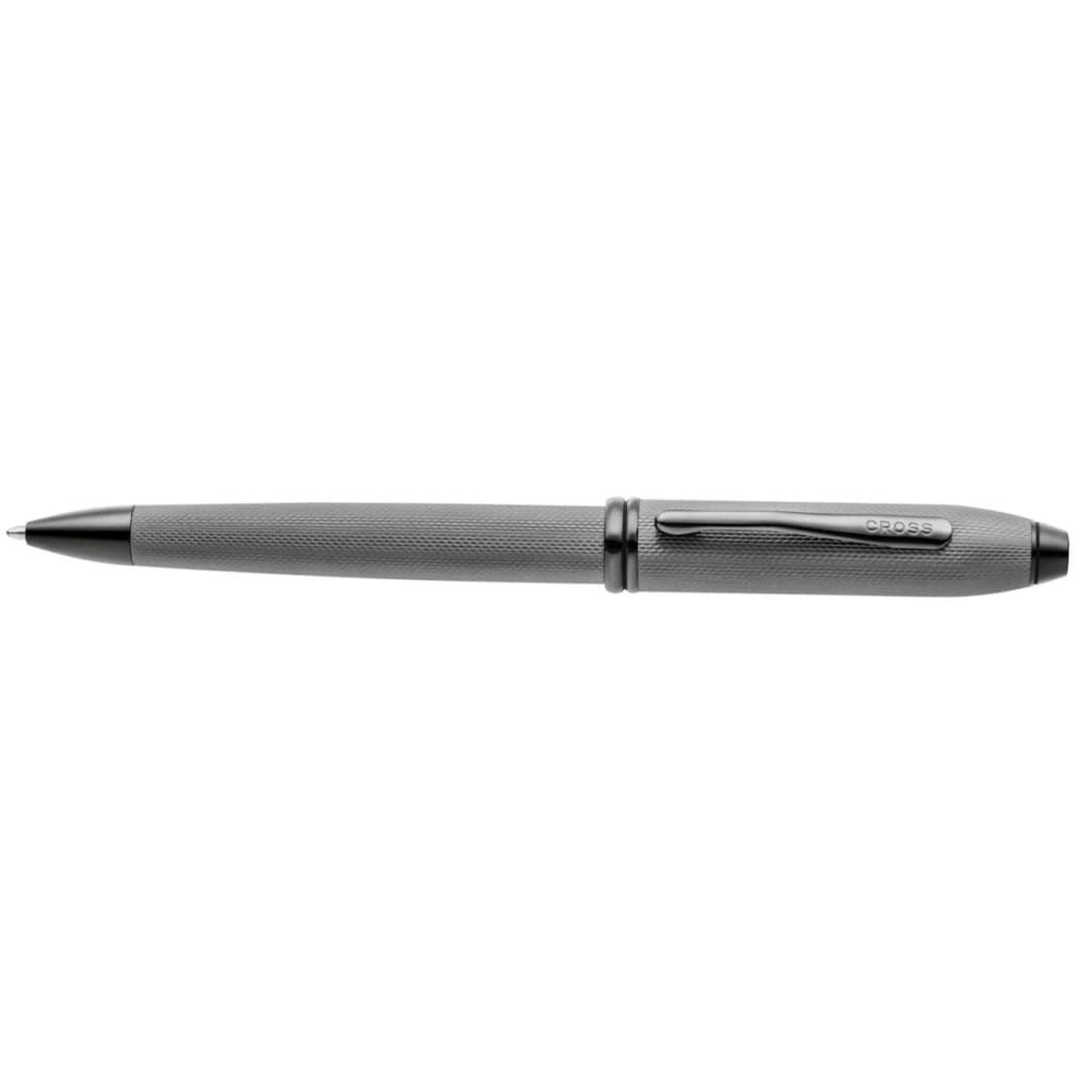 CROSS Townsend® Polished Slate Gray Engraved Diamond Pattern with Slate Gray PVD Appointments Ballpoint Pen